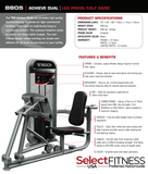 TKO Strength Dual Leg Press/ Calf Raise Machine - 8805