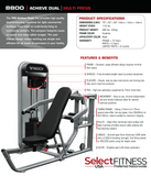TKO Strength Dual Multi Press Cable Machine - 8800