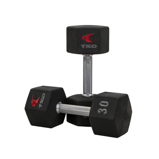 TKO Tri-Grip Urethane Hex Dumbbell Sets  - 816TXU