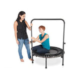 JumpSport 350 Indoor 39-Inch Mini Trampoline and Handle Bar Accessory, Black - 250101