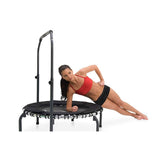 JumpSport 220 Fitness Rebounder Mini Trampoline & Handle Bar Accessory, Black - 250093