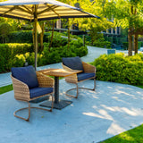 Four Seasons Courtyard Rockland Spring Motion Dining Chairs, Brown, Set of 2 - 396103