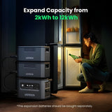 Ugreen 2400W Portable Power Station, 2048Wh, 2x 200W Solar Panels