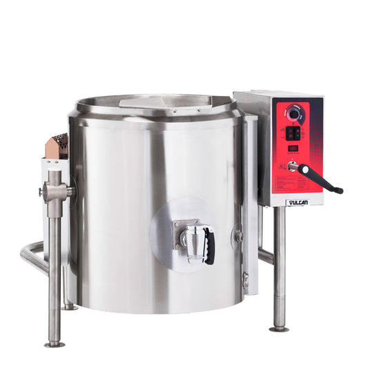 Vulcan K40GLT 40-Gallon Tilting Gas Steam Jacketed Kettle - 100,000 BTU - K40GLT
