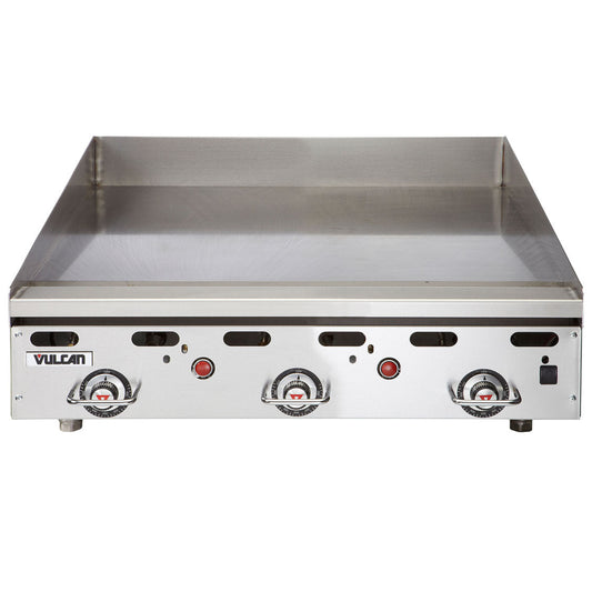 Vulcan MSA36 36" Natural Gas Griddle with Snap Action Thermostatic Control - 81,000 BTU - MSA36