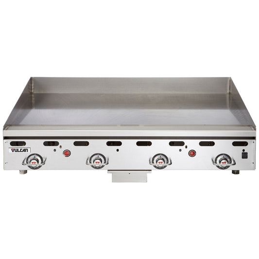 Vulcan MSA48 48" Natural Gas Griddle with Snap Action Thermostatic Control - 108,000 BTU - MSA48